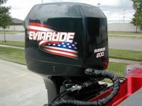 evinrude outboard decal