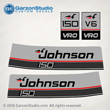 1987 1988 Johnson outboard 150 hp decal set 0397512