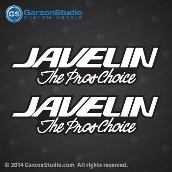 The Pros Choice 379 t javelin BOAT DECAL set boats decals SMALL