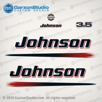 
2002 2003 2004 2005 2006 Johnson 3.5 hp decal set - white models Decals match part number
0350285 JOHNSON - Stbd
0350286 DECAL - Port
0350287 DECAL BOMBARDIER
0350288
0350289 DECAL 3.5 HP - Rear 
J3RSDE J3RSNF J3RSOD J3RSRE J3RSTB J3RSTF