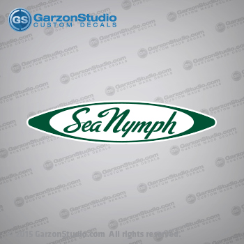 Sea Nymph boat decals