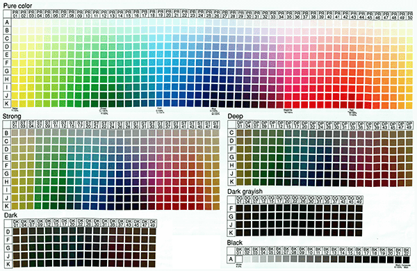 digital color chart