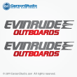 evinrude outboards decals