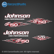 Johnson Outboard Decal set GT150 GT 150 v6 flames collection garzonstudio decals