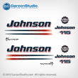 2002 2003 2004 2005 2006 johnson decal set 115 hp 115hp outboards white engine cover
