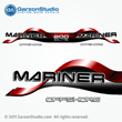 1997 Mariner 200 hp Decals offshore red decal set