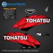 Tohatsu 4 hp 4HP m4c decal set red 4hp decalS 2002 2003 2004 2005 2006 2007 2008 2009 2010 2011 2012 2013 2014 logo sticker STICKERS
12-14-3 3F9Q87801-2
