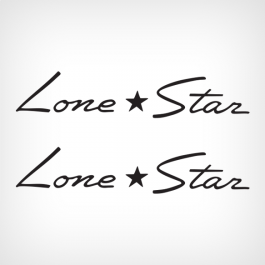 Lone Star Boats Decal Stars and Stripes Stickers 60s Vintage boat