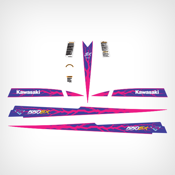 kawasaki jet ski 550sx decal graphics sticker full kit 550 sx 