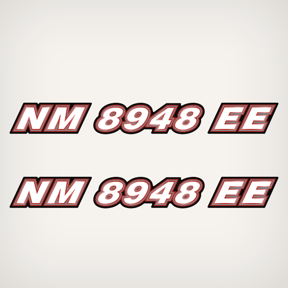 Custom Boat Registration Vinyl Decal Stickers Your Numbers Lettering Max 5 