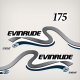 1999 Evinrude 175 hp Ficht Fuel Injection decal set white models