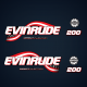 2004 2005 Evinrude 200 hp Direct Injection decal set blue outboards 0776290 Decal Set, Flag
0215320 American Flag Port side
0215319 America waving flag starboard 
0215317 BOMBARDIER front/rear 
0215556 DIRECT INJECTION
E200FPXSRB E200FHLSRC E200FPLSR