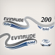 1999 2000 Evinrude Ficht Ram Injection 200 hp v6 decal set 0214759