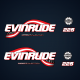 2004 2005 Evinrude 225 hp Direct Injection decal set blue outboards 0776290 Decal Set, Flag
0215320 American Flag Port side
0215319 America waving flag starboard 
0215317 BOMBARDIER front/rear 
0215556 DIRECT INJECTION
E225FCXSOE E225FCXSRB E225FCZSO