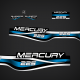 1999 2000 2001 Mercury 225 hp 3.0 litre Bluewater series decal set 824396A99