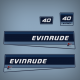 1985 Evinrude 40 hp VRO Decal Set 0282441