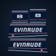 1992-1996 Evinrude 8 hp Decal Set