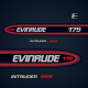 1998-1999 Evinrude 175 hp intruder Decal Set (Long) 0285117