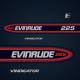 evinrude 1998-1999 225 hp electric decal set
