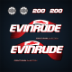2003 2004 2005 evinrude 200 hp ficht ram injection canada flag decal set fhl models canadian replica for and outboards matches oem decals in color shape port side stbd bombardier front rear e200fcxstm, e200fhlsts e225fhlsta e200fhlsor e200fhlsrc e225fhlso