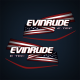 2004-2008 Evinrude 200, 225, 250 hp E-TEC Flags Only Decal Set Blue HL HX Models