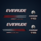2006 Evinrude 115 hp Direct Injection Decal Set Blue Models