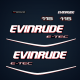 2009 2010 2011 2012 2013 2014 Evinrude 115 hp Decal Set E-TEC Blue Models