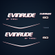 2009 2010 2011 2012 2013 2014 Evinrude E-TEC 60 hp Approved for saltwater decals kit 0215536 0215537 0215538 0215880 0215881 0215534 0352506 0215896 0215558