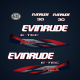 2011-2013 Evinrude 30 H.O. E-TEC Decal Set Blue covers