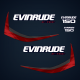 2014 Evinrude 150 E-TEC Decal Set Blue Models *