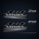 2006 2007 2008 2009 2010 2011 2012 2013 2014 Yamaha 250 hp SHO VMAX decal set silver 6CB-W0070-00-00