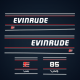 1992-1994 Evinrude 85 hp V4 Decal Set