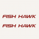 1987 Crestliner Fish Hawk Decal set 