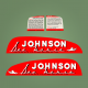 Johnson 16 hp decal set replica for 1949 and 1950 Sea-Horse decals sea horse sticker twin cylinder 2 cycle outboard stickers
Referenced Model number: SD-20 SD/SDL