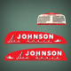 Johnson 2.5 hp decal set replica for 1949 and 1950 twin cylinders 2 cycle Sea-Horse decals sea horse graphics outboards.Model: HD-26