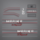 Mariner 150 hp Magnum II decal set for 1990-1991 Outboards. Part number: 813034A91 DECAL SET (MAGNUM II)

150hp decals will work on the following top cowl:

1 - 9742A89 TOP COWL ASSEMBLY (GRAY)  (135/150/175/200)
25 - 18755A2 FRONT SHIELD ASSEMBLY (G