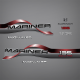 1996-1998 Mariner 135 Hp Magnum EFI Decal set Red