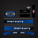 1979 Mercury 200 hp decal set 86576A79 2-Stroke carb V-200 V6 Thunderbolt Ignition stickers  decals
Model 1200629, 1200649