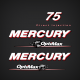 2006-2012 Mercury 75 Hp Optimax Direct injection Decal Set  895231A07 896857002 8M0061175 outboard model 2006 1075D73HY 7075D73ZY
2012 7075D73IY 1075D73EY
