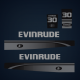 1995 1996 1997 Evinrude 30 hp Black-Silver Color Custom Decal set stickers decals sticker

0284824 DECAL SET
0212713 PLATE Frame front 30 30E 30EL
0212714  rear 30 30E 30EL
0284713 0284714 0284133 0284396 0284715 0284809