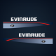 1995 1996 1997 Evinrude 70 hp Decal Set 0284837