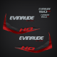 2014 Evinrude 150 H.O. E-TEC Decal Set Graphite Models
