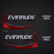 2014-2015 Evinrude 90 hp E-TEC Decal Set Graphite Models 