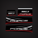 1995 1996 1997 Force 50 hp Decal Set 820735A95
ELPT decals stickers
by Mercury Marine