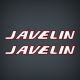 1999 2000 2001 2002 Javelin flat vinyl hull Decal Set logo sticker decals bass boat