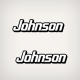 johnson 1994 1995 1996 V6 decal set 0340301 APPLIQUE Johnson domed applique raised lense gel coat 105 150 175 185 200 225 hp horsepower sticker label