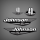 2000 Johnson 40 hp Jet decal set 

0346688 0346689

Johnson Outboard Stickers
