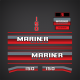 1978-1988 Mariner 150 hp Magnum Custom decal set Red 12223A85