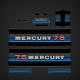 1980-1982 Mercury 7.5 hp decal set*