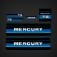 1985 Mercury 7.5 hp decal set Blue
7264A10, 71502
43162A84 DECAL SET (BROWN) MERC 7.5 AR